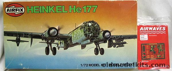 Airfix 1/72 Heinkel He-177 Greif with HS293 Guided Missiles and Airwaves Brass Detail Set, 9 05009 plastic model kit